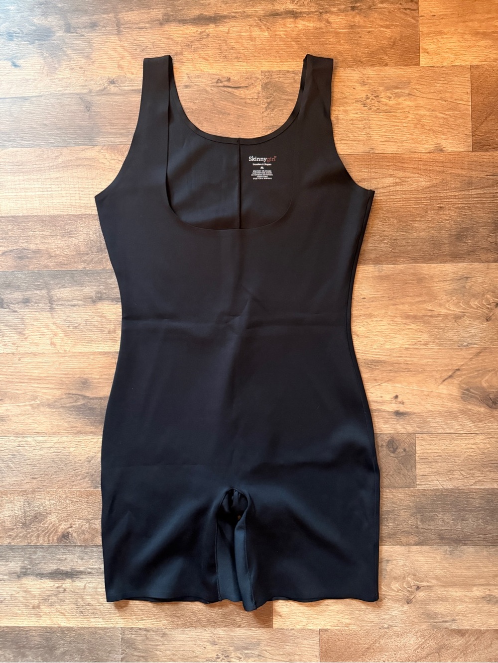 Skinnygirl Black Seamless Shaping Bodysuit Short